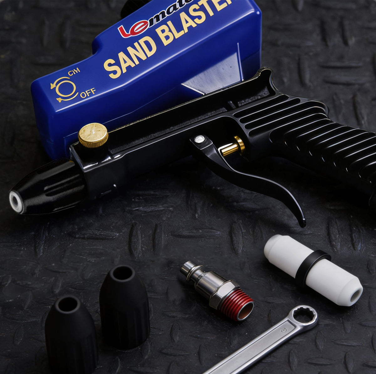 Handheld Sandblaster for Etching & Rust | LE LEMATEC Portable