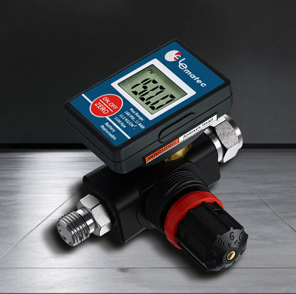 Digital Air Pressure Regulator with LCD Display - Professional 160 PSI Multi-Unit Control (DAR03B)