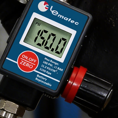 Digital Air Pressure Regulator with LCD Display - Professional 160 PSI Multi-Unit Control (DAR03B)