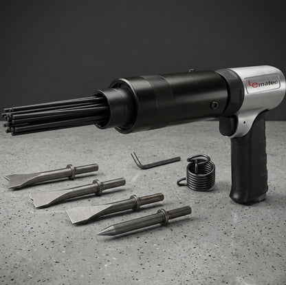 LE-AN324 Air Needle Scaler — 4500 BPM with Chisel Kit & 19 Needles