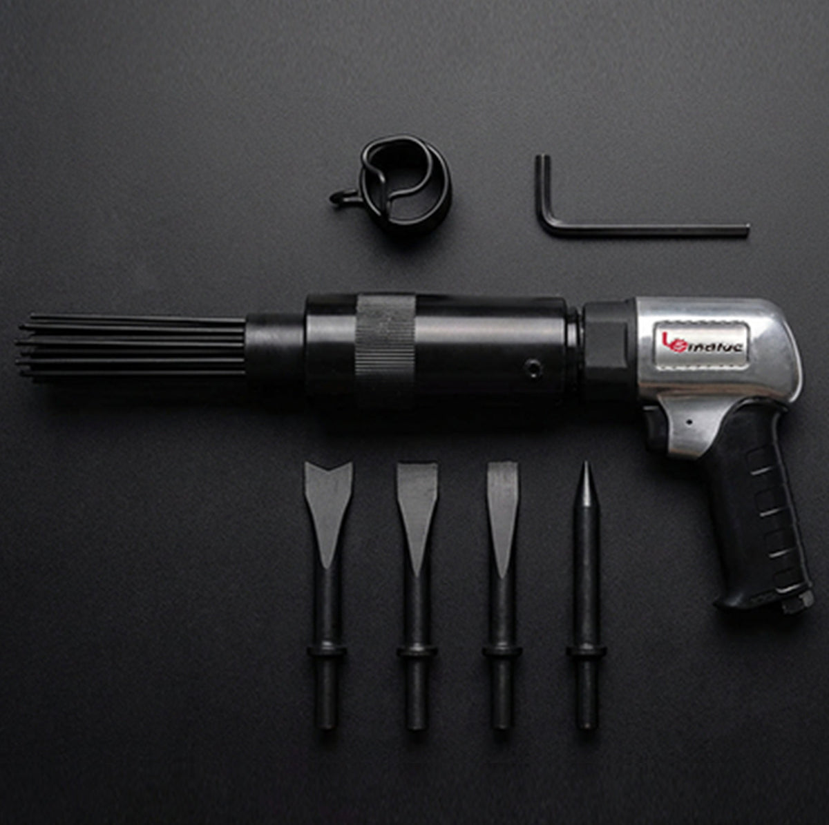 LE-AN324 Air Needle Scaler — 4500 BPM with Chisel Kit & 19 Needles