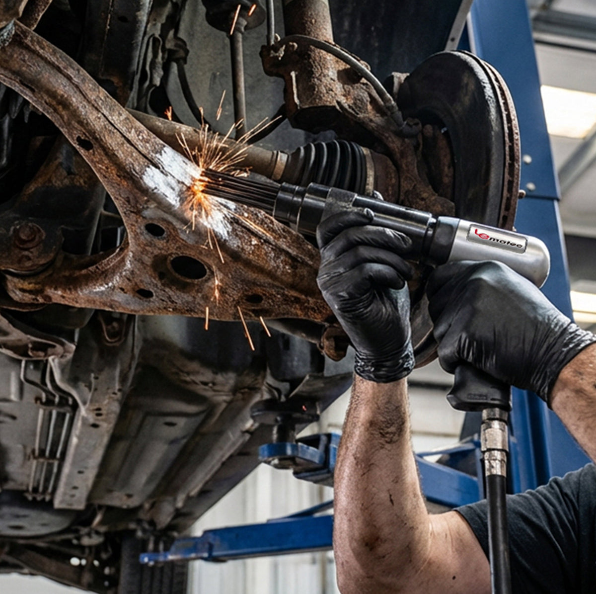 LE-AN324 Air Needle Scaler — 4500 BPM with Chisel Kit & 19 Needles