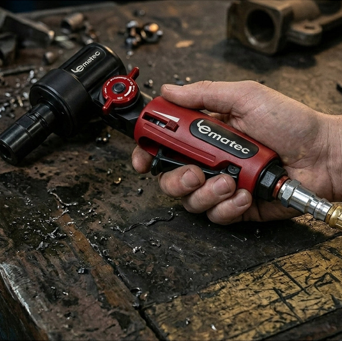 Professional Flexible Air Die Grinder - 20,000 RPM with 1/4" Collet (LE-G2543R)
