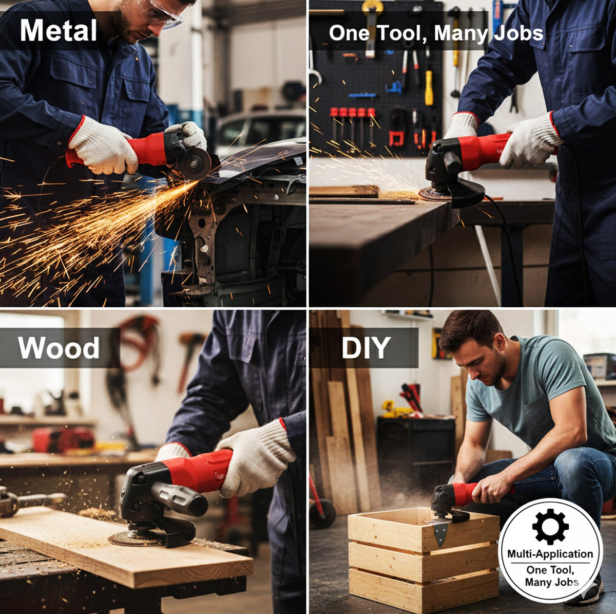 LE-G804 Air Angle Grinder 4" – Compact High Power Cutting Tool