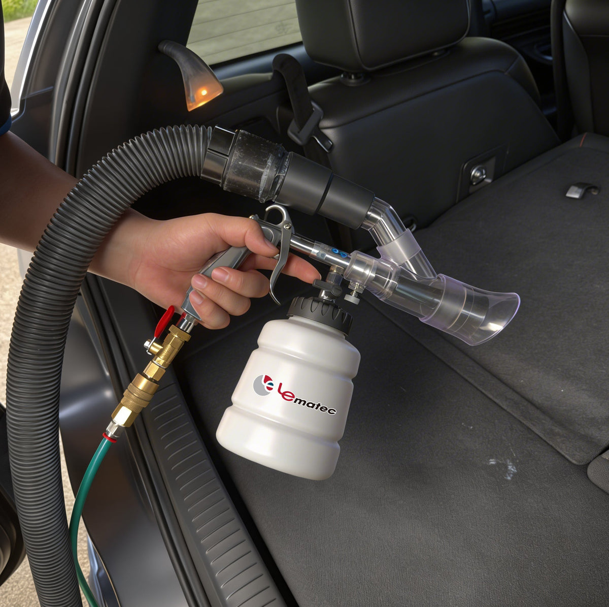 Professional Auto Detailing Kit - 3000 RPM with High Pressure Gun & Extractor