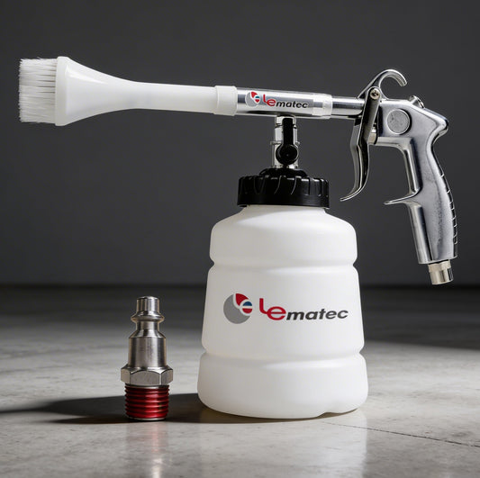 Professional Air-Powered Car Cleaning Gun - High Pressure with Detachable Brush
