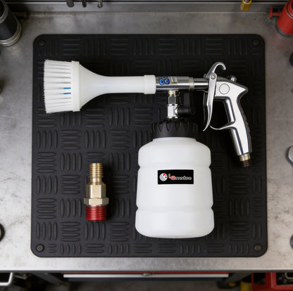 Professional Air-Powered Car Cleaning Gun - High Pressure with Detachable Brush