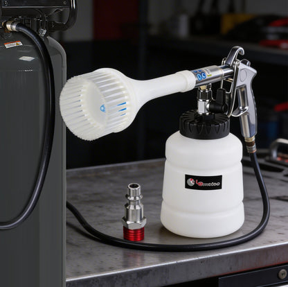 Professional Air-Powered Car Cleaning Gun - High Pressure with Detachable Brush