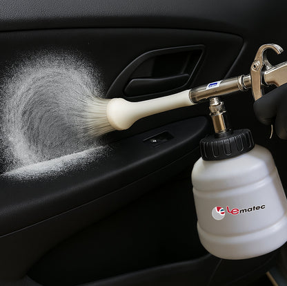 Professional Air-Powered Car Cleaning Gun - High Pressure with Detachable Brush