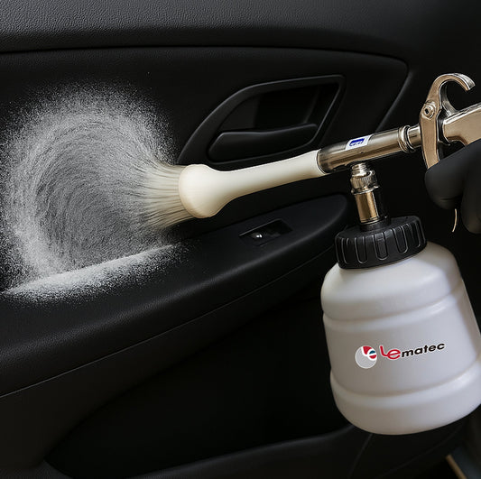 Professional Air-Powered Car Cleaning Gun - High Pressure with Detachable Brush