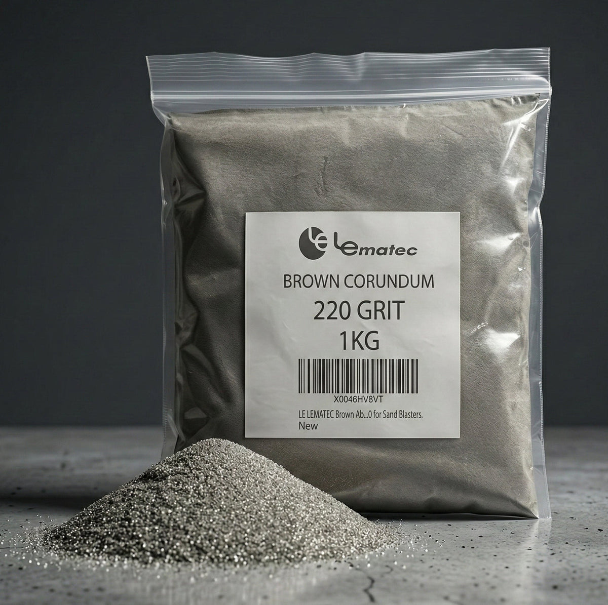 Professional Brown Corundum Blasting Media - 220 Grit Surface Prep (LEI17-2)