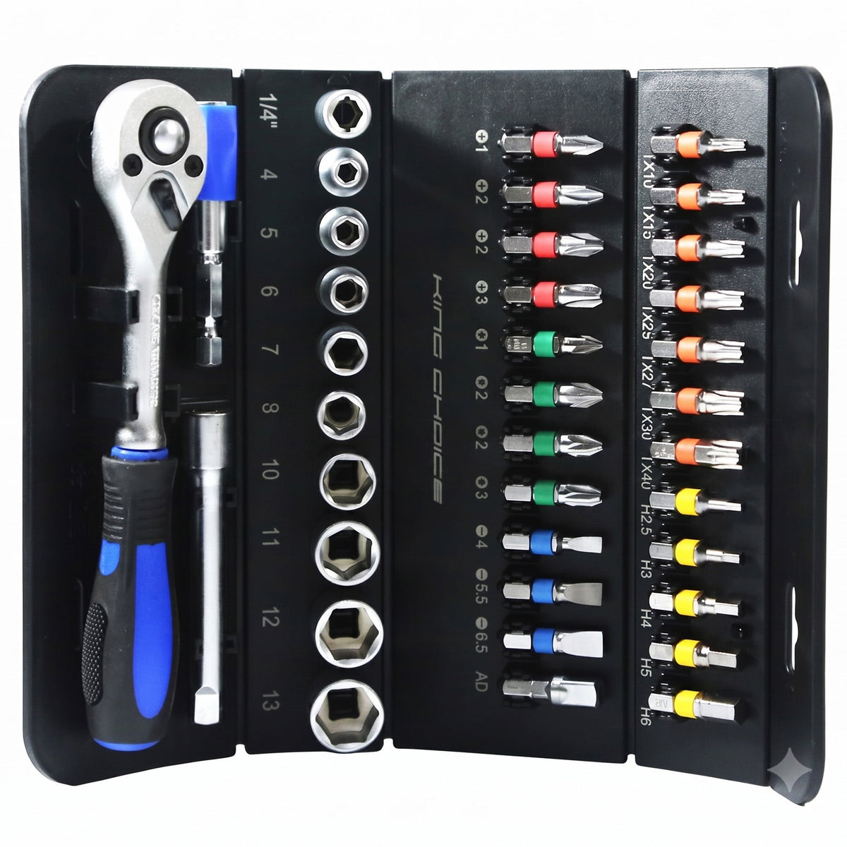 LE-RF237 37PCS 1/4" Drive Socket & Bit Set – Complete Kit