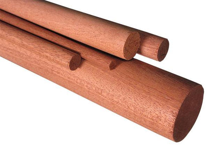 VENTRAL 3/4 Inch (0.75) Mahogany Dowel Rod Sticks Unfinished Wood for Hobby Crafts