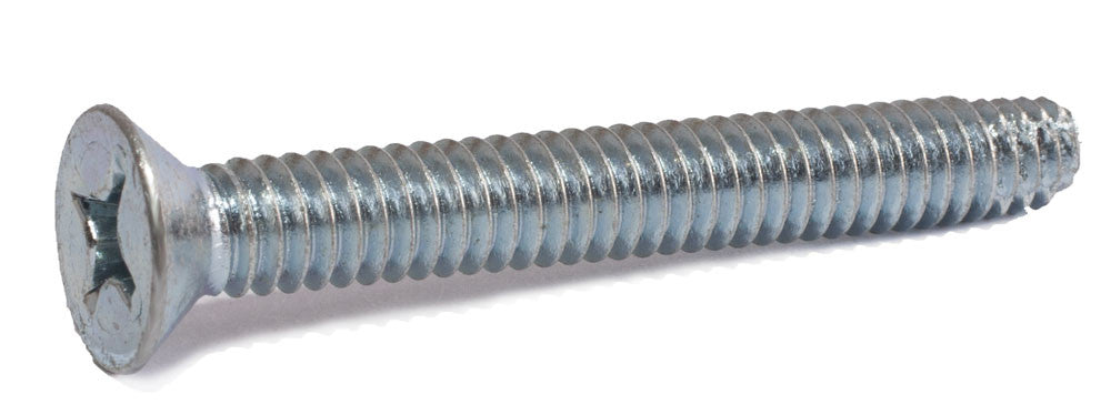 1/4-20 x 4 Phillips Flat Machine Screw Type F Zinc Plated