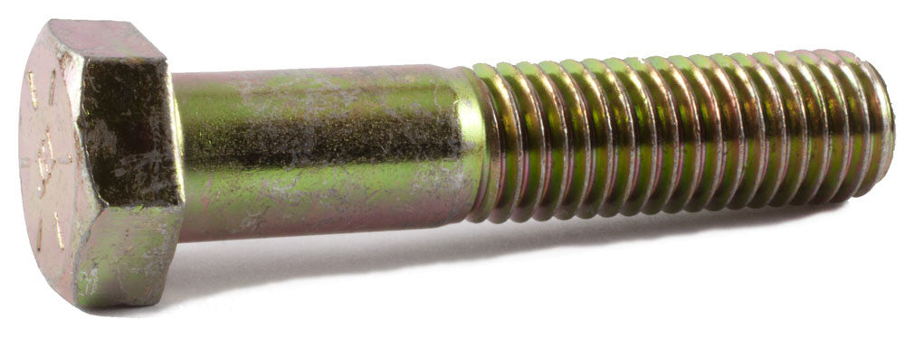 5/16-24 x 4 Grade 8 Hex Cap Screw Yellow Zinc Plated