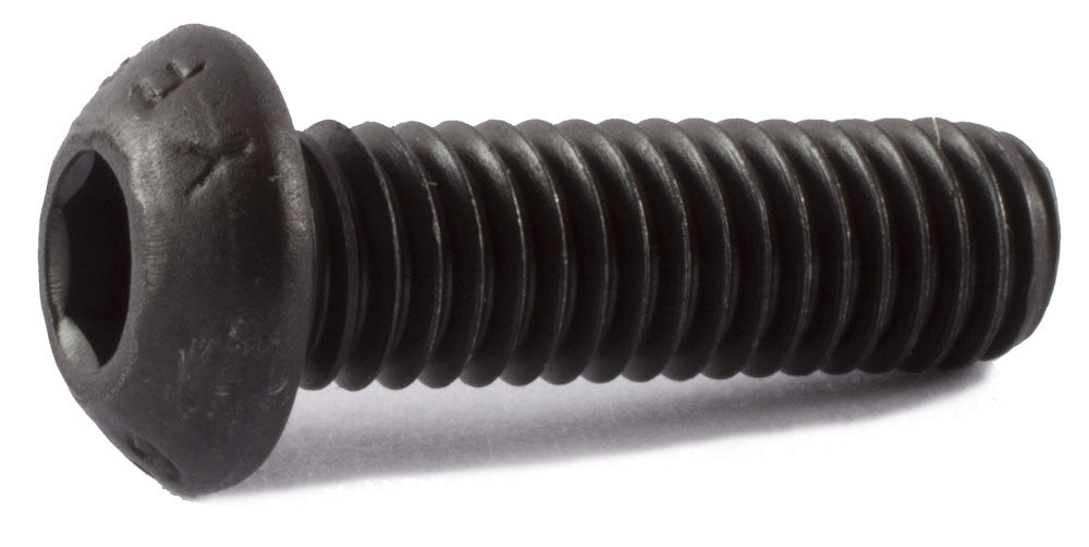 M6-1.00 x 60  Button Socket Cap Screw 12.9 Alloy ISO 7380 Black Oxide - Metric