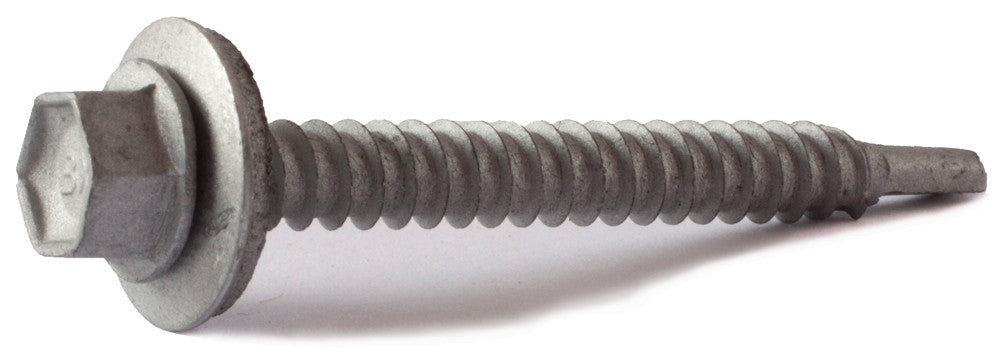 12-14 x 4 Hex Washer Head TEKS® Self Drilling Screw (T3) Climaseal® w/ Bonded Washer