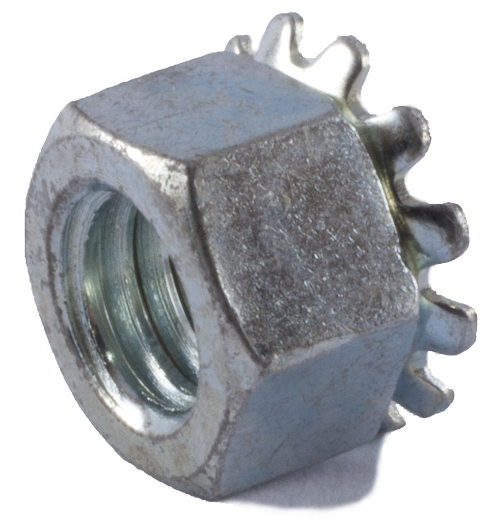 1/4-28 Keps Nut Zinc Plated