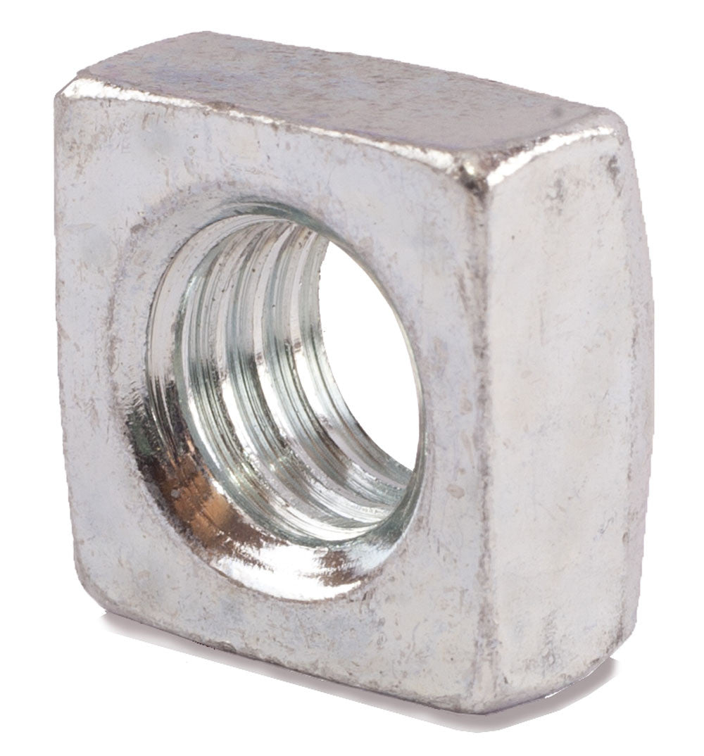 5/8-11 Grade 2 Square Nuts Zinc Plated