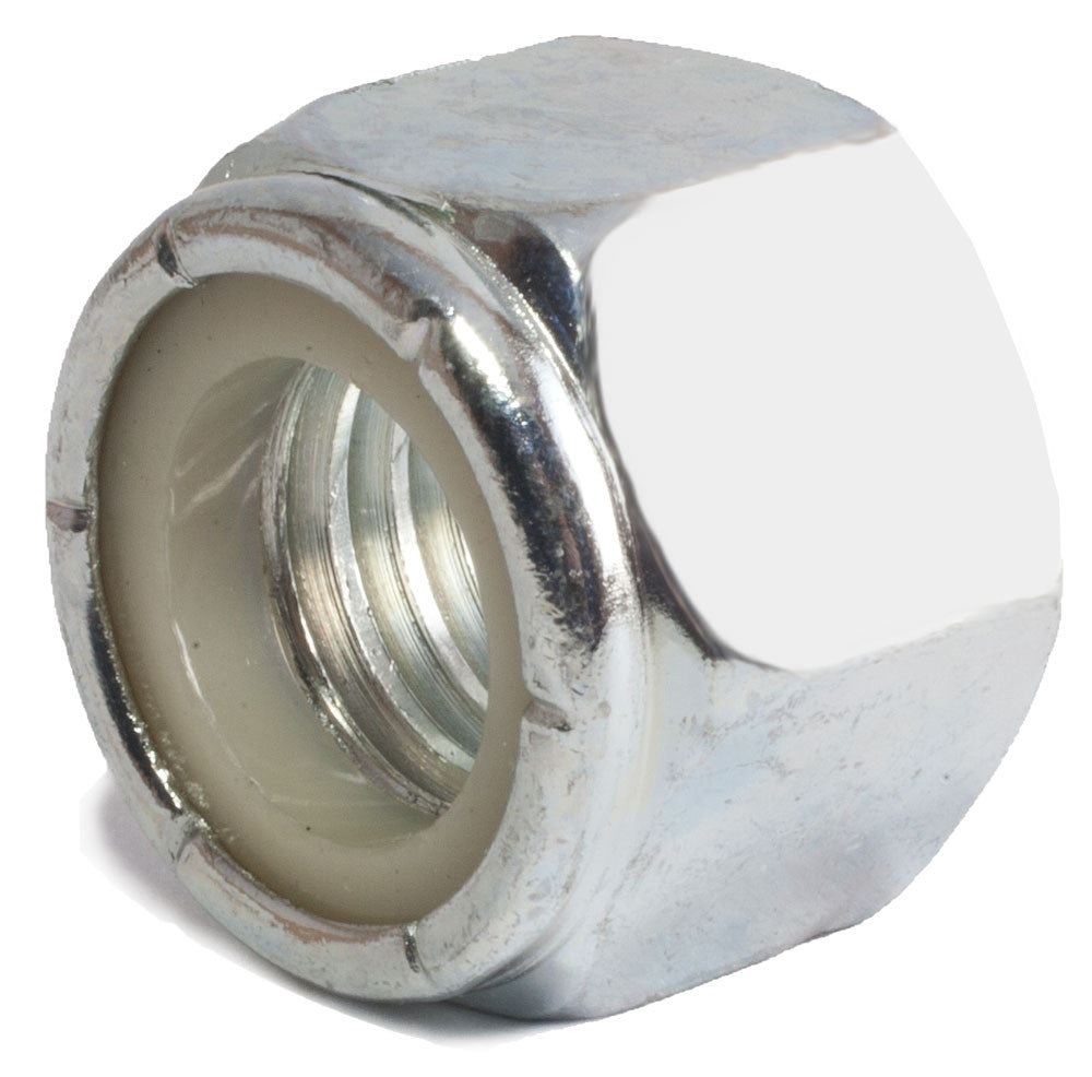 12-24 Nylon Insert Locknut Zinc Plated