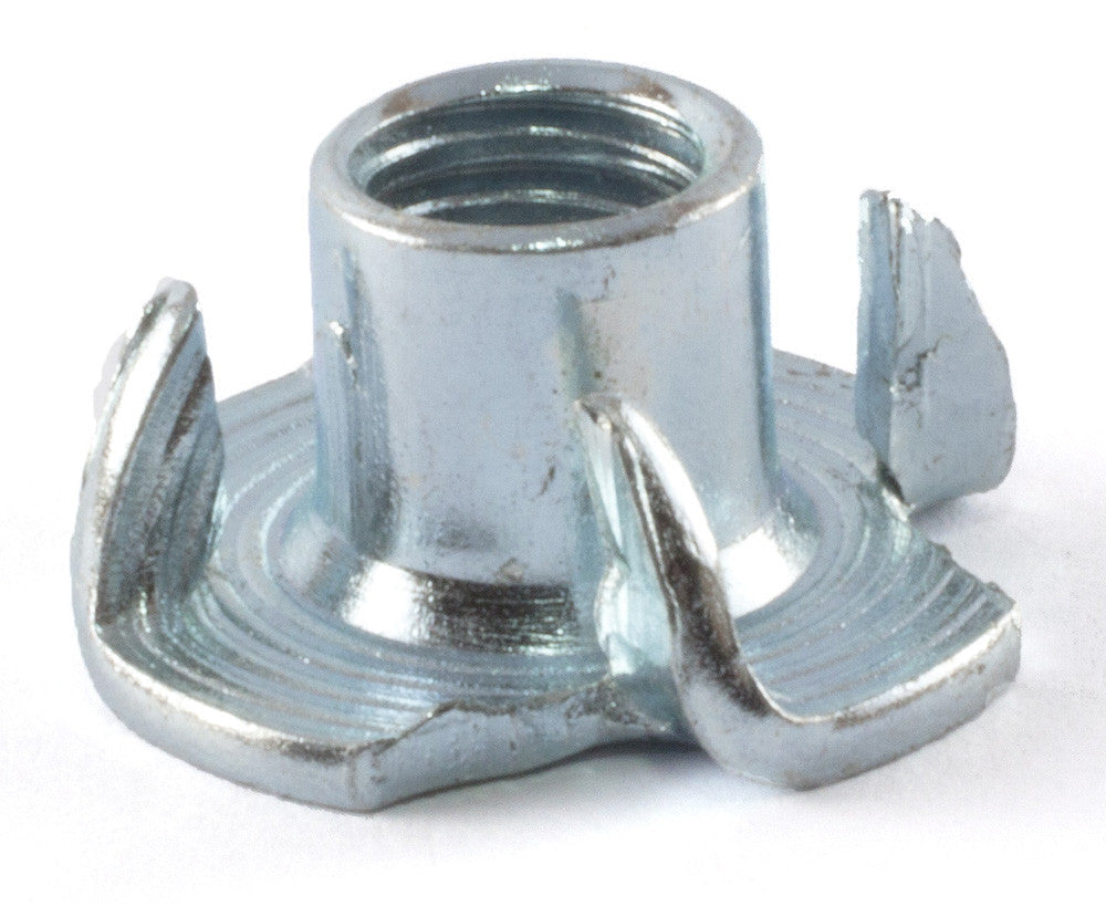 1/4-20 x 5/16 Tee Nut 4 Prong Zinc Plated