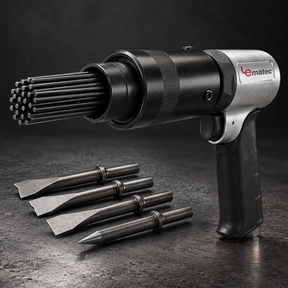 LE-AN324 Air Needle Scaler — 4500 BPM with Chisel Kit & 19 Needles