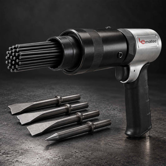 LE-AN324 Air Needle Scaler — 4500 BPM with Chisel Kit & 19 Needles