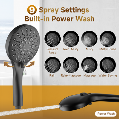Shower System With Rain shower and Handheld Shower head,Hose