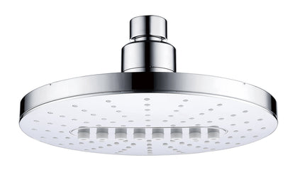 6.3" 2-Spray Rainfall Shower Head with Adjustable Angles