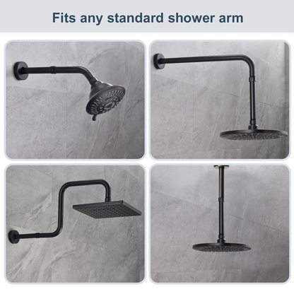 4-Inch & 6-Inch Shower Extension Arm for Rain and Handheld Shower Heads