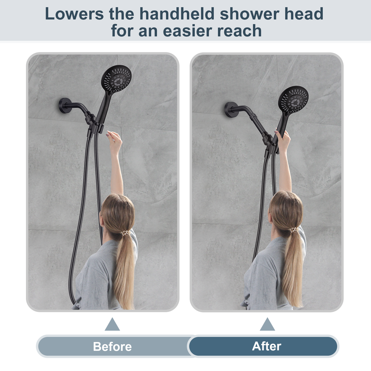 4-Inch & 6-Inch Shower Extension Arm for Rain and Handheld Shower Heads