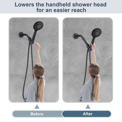 4-Inch & 6-Inch Shower Extension Arm for Rain and Handheld Shower Heads