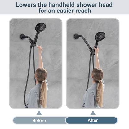 4-Inch & 6-Inch Shower Extension Arm for Rain and Handheld Shower Heads