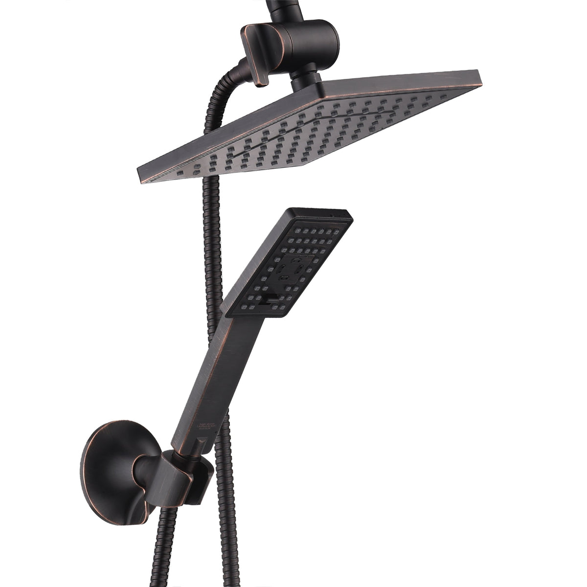 Dual Shower Head-Rain Shower Head with Handheld Shower Set, Diverter
