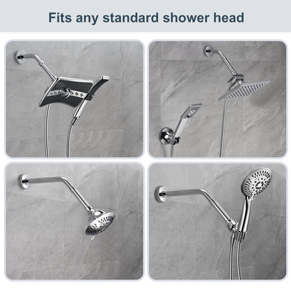 4-Inch & 6-Inch Shower Extension Arm for Rain and Handheld Shower Heads