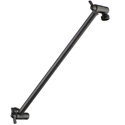 Solid Brass Shower Arm Extension, Adjustable Height & Angle, 5", 10", 14" & 15" Options