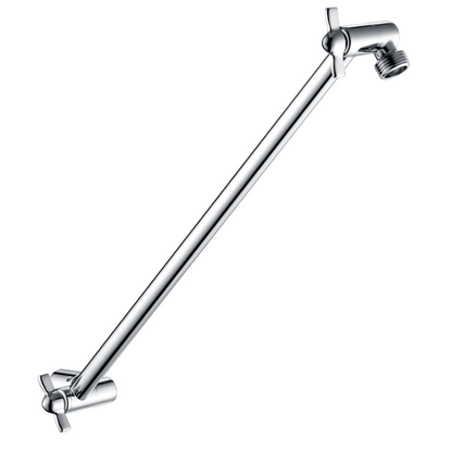 Solid Brass Shower Arm Extension, Adjustable Height & Angle, 5", 10", 14" & 15" Options