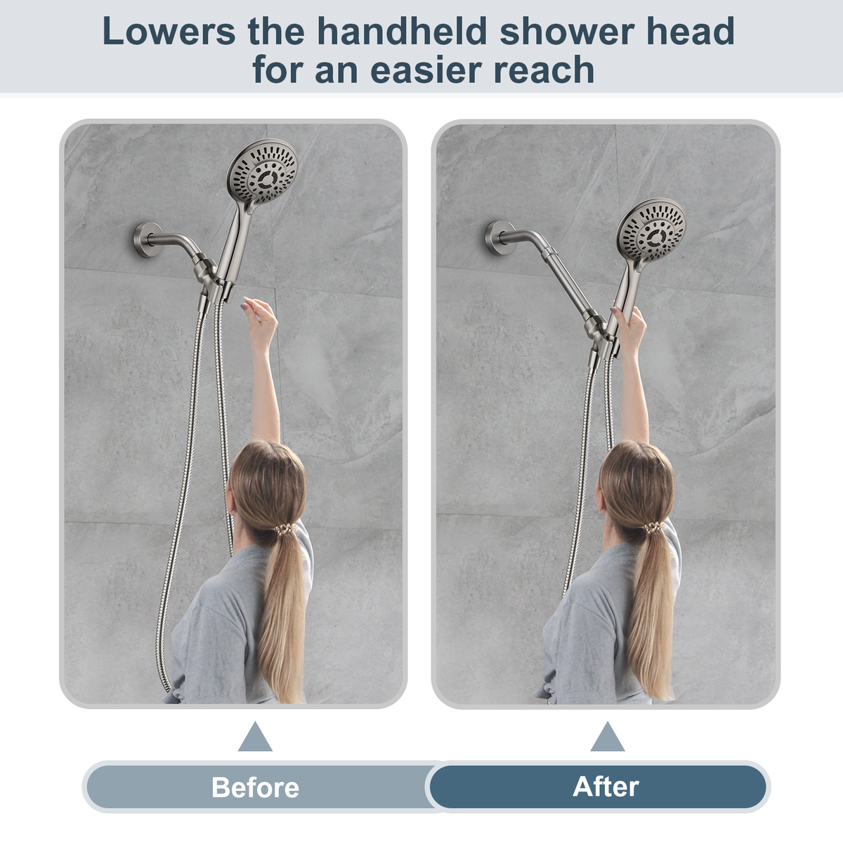 4-Inch & 6-Inch Shower Extension Arm for Rain and Handheld Shower Heads