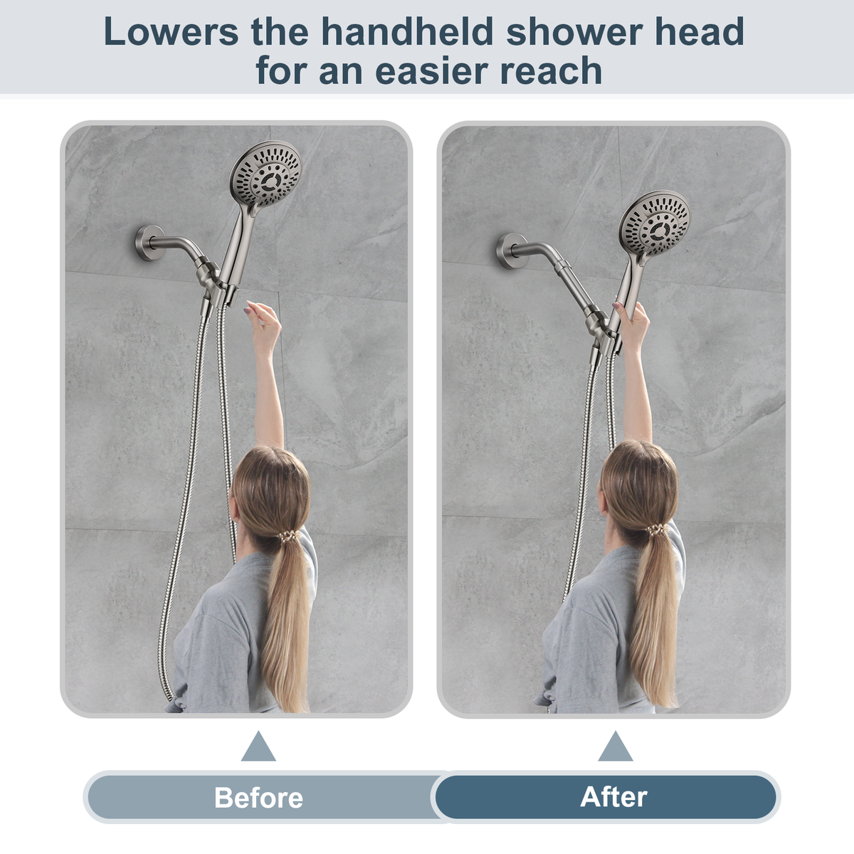 4-Inch & 6-Inch Shower Extension Arm for Rain and Handheld Shower Heads