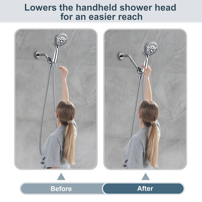 4-Inch & 6-Inch Shower Extension Arm for Rain and Handheld Shower Heads
