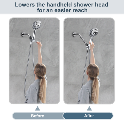 4-Inch & 6-Inch Shower Extension Arm for Rain and Handheld Shower Heads