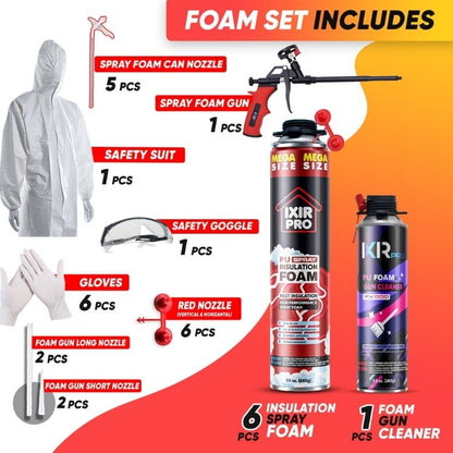 Complete DIY Closed - Cell Spray Foam Insulation Kit - Ixirpro