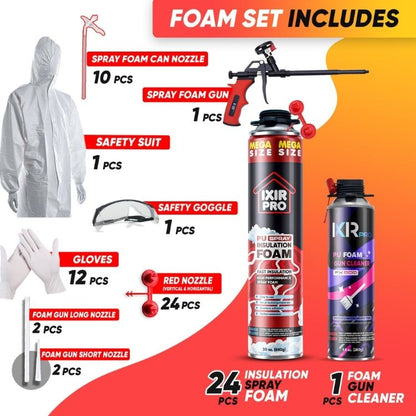 Complete DIY Closed - Cell Spray Foam Insulation Kit - Ixirpro