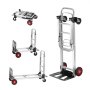 VEVOR aluminum 2-in-1 folding hand truck in upright and platform cart positions