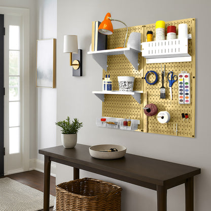Craft & Hobby Pegboard Organizer Kit - Pegboard With Accessories
