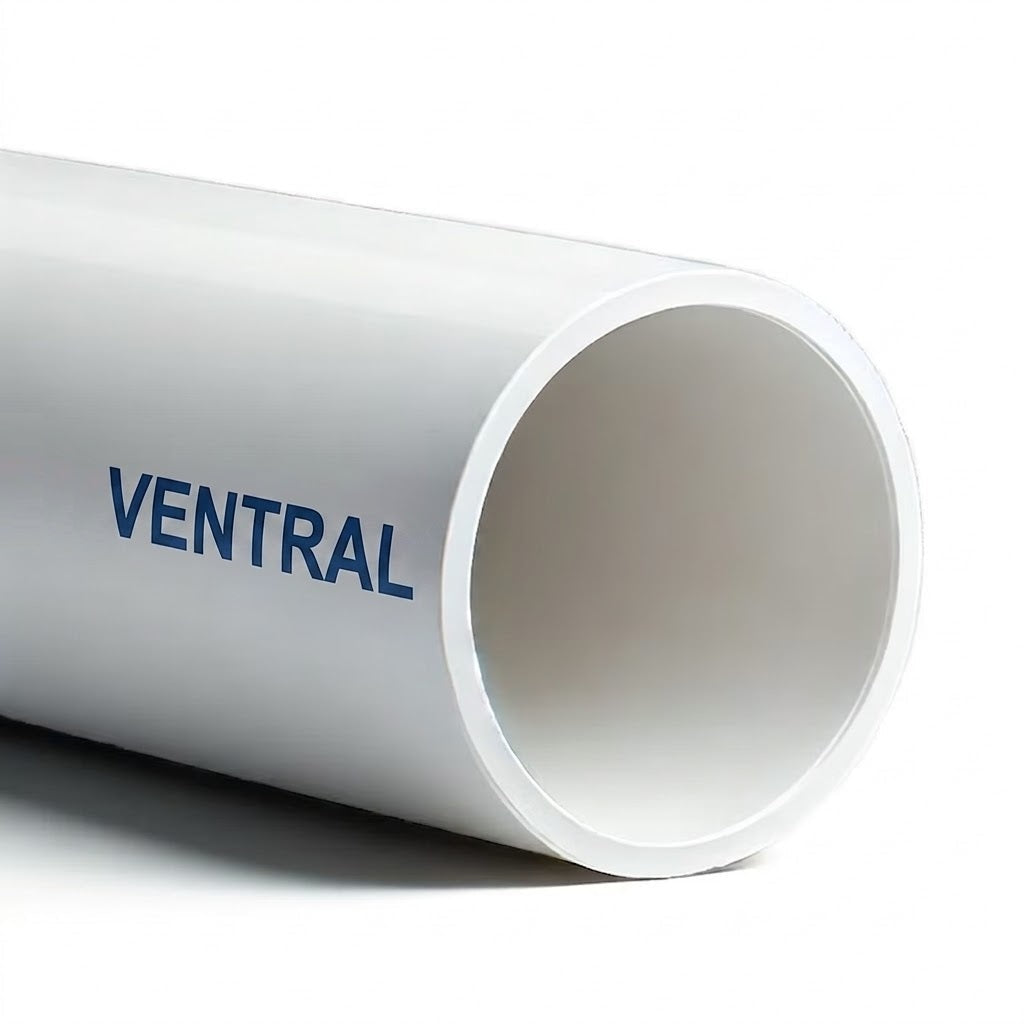 VENTRAL Schedule 40 FOAM CORE (CELLULAR) PVC DWV Drain Pipe 4 Inch (4.5 OD), White, Cut Lengths for Plumbing, Landscape, Drainage, Waste, Vent