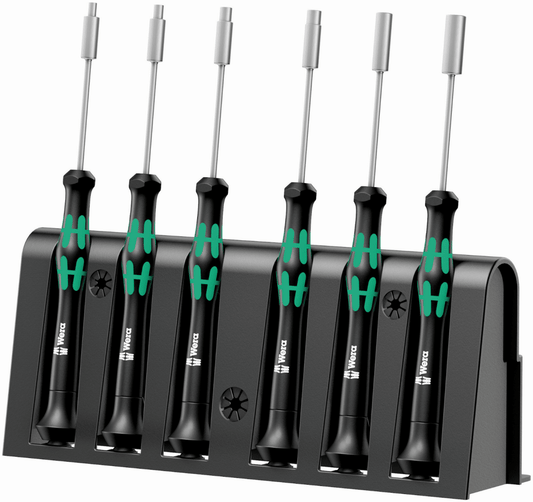 Wera 2069/6 Kraftform Micro Precision Nut Driver Set 6 Pieces 05118158001